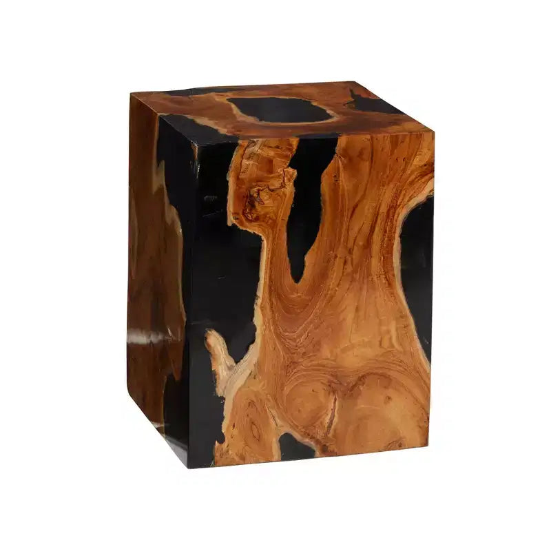 Tabouret d'appoint en teck côtier - Olivia & May