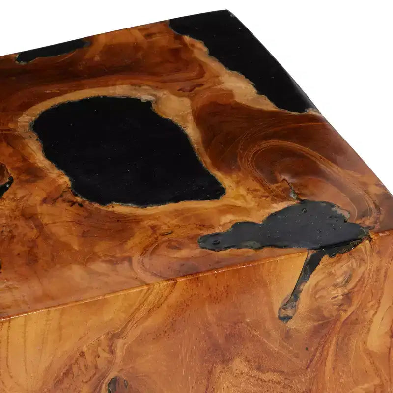 Tabouret d'appoint en teck côtier - Olivia & May