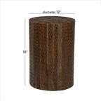 Tabouret d'appoint en teck côtier - Olivia & May