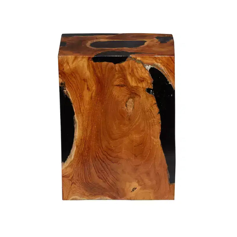 Tabouret d'appoint en teck côtier - Olivia & May