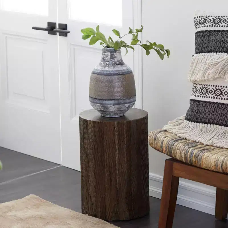 Tabouret d'appoint en teck côtier - Olivia & May