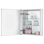 Armoire à pharmacie de salle de bain Fine Fixtures - Porte simple, encastrée/en saillie - Charnière droite/gauche - Intérieur miroir