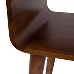 Table d'appoint en bois Quilby de Kate and Laurel, 18x14x27, Noyer brun