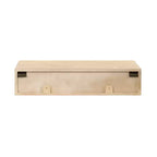 Console flottante en rotin Kate and Laurel Ori, 71x33x15 cm, Naturel
