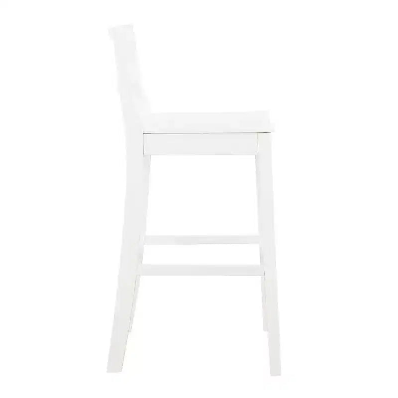 Lot de 2 tabourets de bar en bois massif Elizabeth de 76 cm - Linon