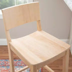 Lot de 2 tabourets de bar en bois massif Elizabeth de 76 cm - Linon