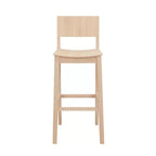 Lot de 2 tabourets de bar en bois massif Elizabeth de 76 cm - Linon