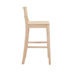 Lot de 2 tabourets de bar en bois massif Elizabeth de 76 cm - Linon
