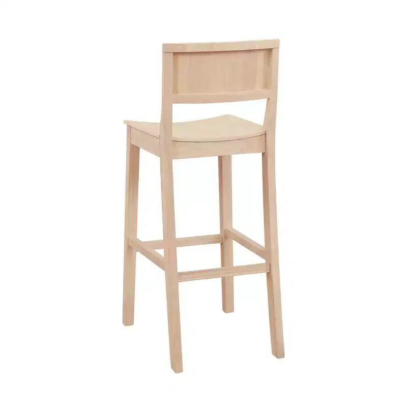 Lot de 2 tabourets de bar en bois massif Elizabeth de 76 cm - Linon