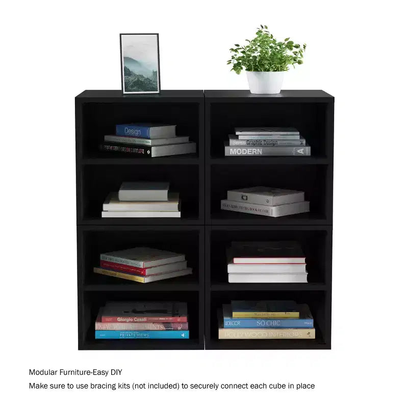 Table d'appoint à étagères cubiques, moderne et modulable Hasting Home