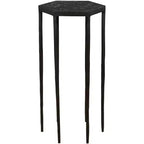Uttermost Aviary 11 3/4 Wide Black Hexagonal Accent Table