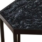 Table d'appoint hexagonale noire Uttermost Aviary 11 3/4 pouces de large