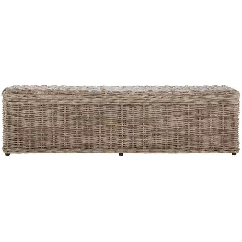 Caius Bench With Storage - SEA7017 - Grey - Safavieh