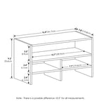 Furinno Bureau Étagère Rangement de Bureau Organisateur Bibliothèque Présentoir Étagère Casier Dortoir Bureau Blanc