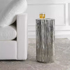 Table d'appoint Uttermost Echo 11, en nickel noir poli