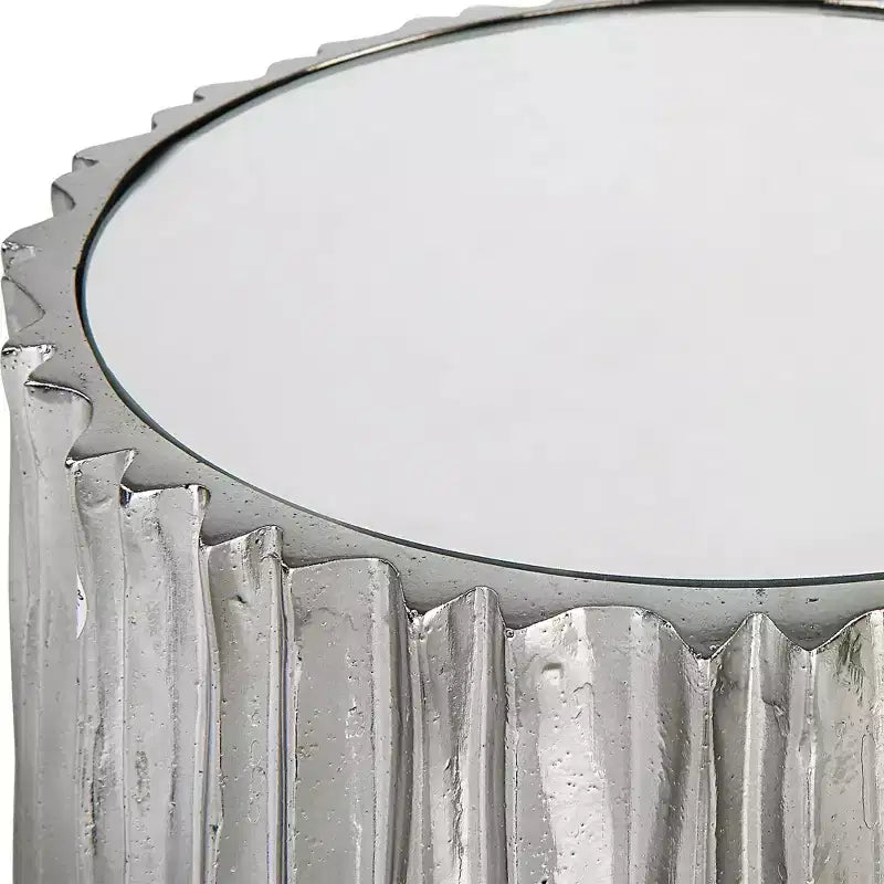 Table d'appoint Uttermost Echo 11, en nickel noir poli