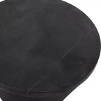 Table d'appoint sablier Uttermost Time's Up 9W noir mat texturé