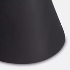 Table d'appoint sablier Uttermost Time's Up 9W noir mat texturé