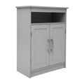 Meuble de rangement pour salle de bain Emma et Oliver avec étagère intérieure réglable, portes à fermeture magnétique et étagère supérieure ouverte