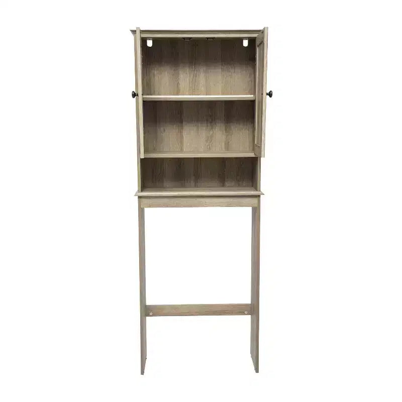 Meuble de Rangement de Salle de Bain Merrick Lane à Placer au-Dessus des Toilettes avec Étagères et Portes à Fermeture Magnétique