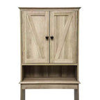 Meuble de Rangement de Salle de Bain Merrick Lane à Placer au-Dessus des Toilettes avec Étagères et Portes à Fermeture Magnétique