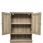 Meuble de Rangement de Salle de Bain Merrick Lane à Placer au-Dessus des Toilettes avec Étagères et Portes à Fermeture Magnétique