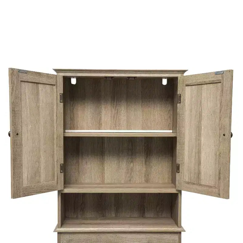 Meuble de Rangement de Salle de Bain Merrick Lane à Placer au-Dessus des Toilettes avec Étagères et Portes à Fermeture Magnétique