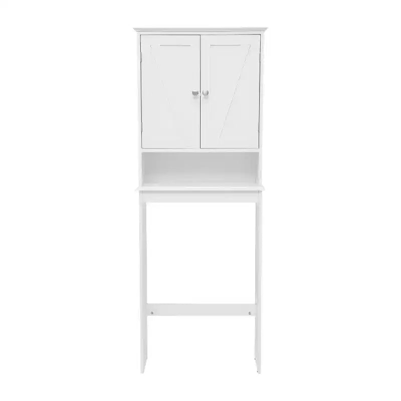 Meuble de Rangement de Salle de Bain Merrick Lane à Placer au-Dessus des Toilettes avec Étagères et Portes à Fermeture Magnétique
