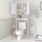 Meuble de Rangement de Salle de Bain Merrick Lane à Placer au-Dessus des Toilettes avec Étagères et Portes à Fermeture Magnétique