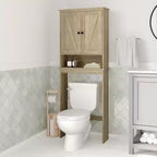 Meuble de Rangement de Salle de Bain Merrick Lane à Placer au-Dessus des Toilettes avec Étagères et Portes à Fermeture Magnétique
