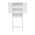 Meuble de Rangement de Salle de Bain Merrick Lane à Placer au-Dessus des Toilettes avec Étagères et Portes à Fermeture Magnétique