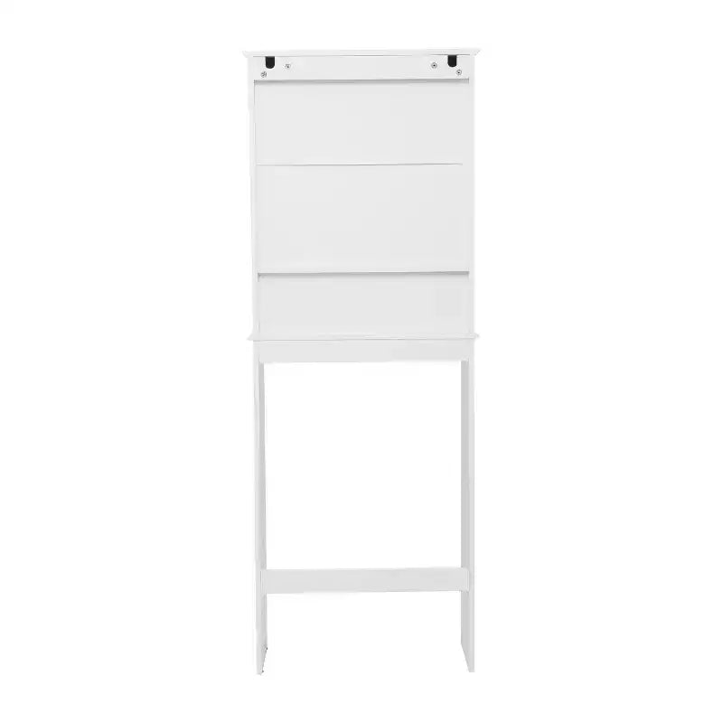 Meuble de Rangement de Salle de Bain Merrick Lane à Placer au-Dessus des Toilettes avec Étagères et Portes à Fermeture Magnétique