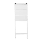 Meuble de Rangement de Salle de Bain Merrick Lane à Placer au-Dessus des Toilettes avec Étagères et Portes à Fermeture Magnétique