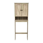 Meuble de Rangement de Salle de Bain Merrick Lane à Placer au-Dessus des Toilettes avec Étagères et Portes à Fermeture Magnétique