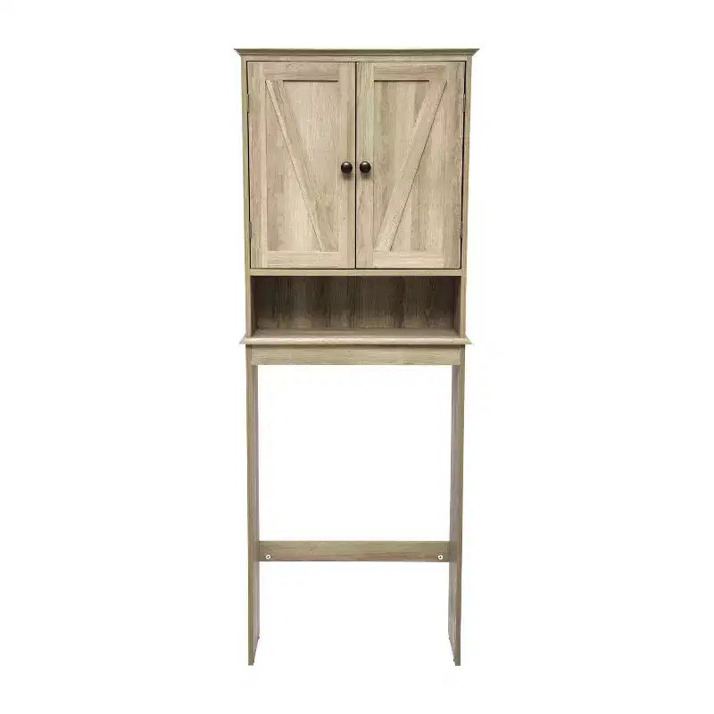 Meuble de Rangement de Salle de Bain Merrick Lane à Placer au-Dessus des Toilettes avec Étagères et Portes à Fermeture Magnétique