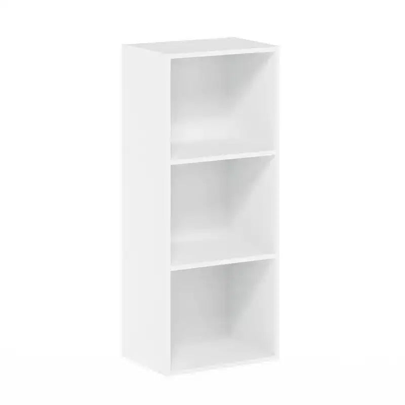 Furinno 3 Cube Reversible Bookcase Floor Standing Bookshelf Horizontal Vertical,White/Green/Blue/Pink