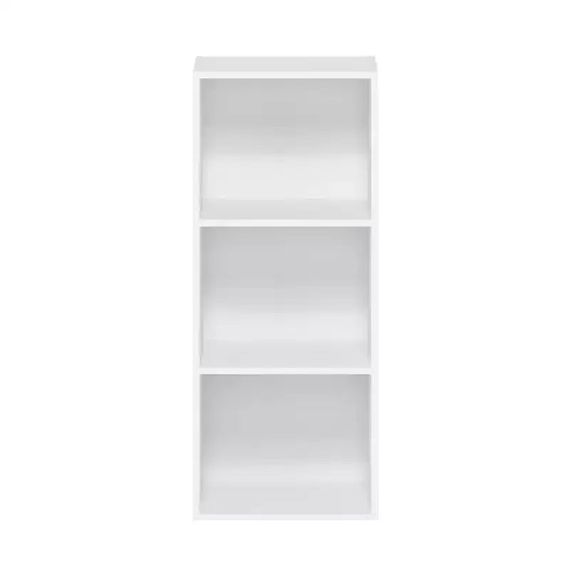 Furinno Étagère Réversible à 3 Cubes, Bibliothèque sur Pied Horizontale ou Verticale, Blanc/Vert/Bleu/Rose