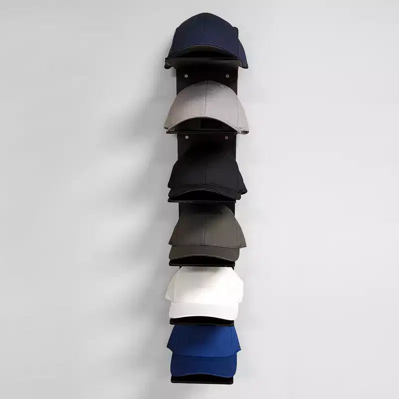 Présentoir à chapeaux mural en acrylique OnDisplay Luxe – Organisateur de casquettes de baseball