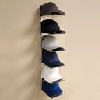 Présentoir à chapeaux mural en acrylique OnDisplay Luxe – Organisateur de casquettes de baseball