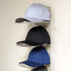 Présentoir à chapeaux mural en acrylique OnDisplay Luxe – Organisateur de casquettes de baseball