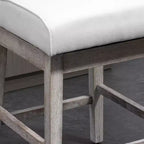 Lot de 2 tabourets de bar HOMCOM hauteur comptoir, tabouret d'îlot de cuisine pivotant à 180 degrés, hauteur d'assise 68,5 cm avec repose-pieds en bois et design capitonné