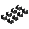 Unique Bargains Patio Sofa Wicker Fixed Connection Chair Fasteners Furniture Clips Black