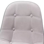 Chaise de bureau pivotante Baxton Studio Kabira contemporaine, glamour et luxueuse en tissu velours et métal