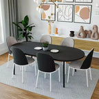 LeisureMod Tule Chaise de Salle à Manger Moderne avec Assise en Cuir PU, Velours ou Daim et Cadre en Acier Blanc - Cuisine, Salle à Manger, Maison, Café, Sièges