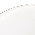 LeisureMod Tule Chaise de Salle à Manger Moderne avec Assise en Cuir PU, Velours ou Daim et Cadre en Acier Blanc - Cuisine, Salle à Manger, Maison, Café, Sièges