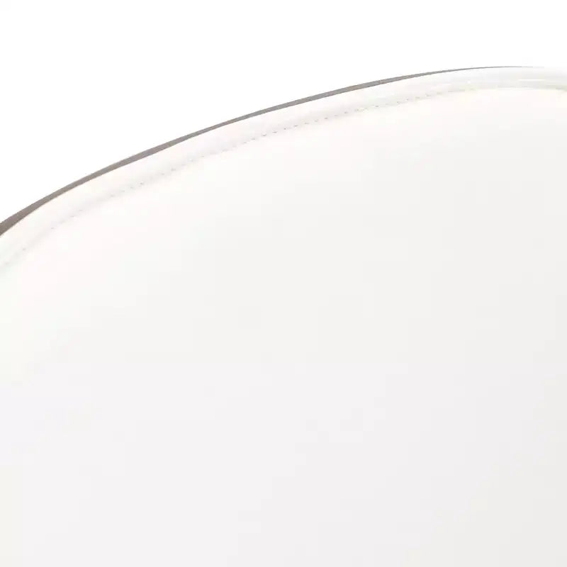 LeisureMod Tule Chaise de Salle à Manger Moderne avec Assise en Cuir PU, Velours ou Daim et Cadre en Acier Blanc - Cuisine, Salle à Manger, Maison, Café, Sièges