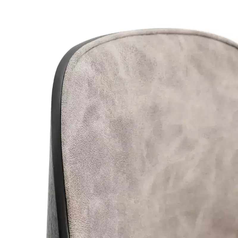 LeisureMod Tule Chaise de Salle à Manger Moderne avec Assise en Cuir PU, Velours ou Daim et Cadre en Acier Blanc - Cuisine, Salle à Manger, Maison, Café, Sièges