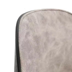 LeisureMod Tule Chaise de Salle à Manger Moderne avec Assise en Cuir PU, Velours ou Daim et Cadre en Acier Blanc - Cuisine, Salle à Manger, Maison, Café, Sièges