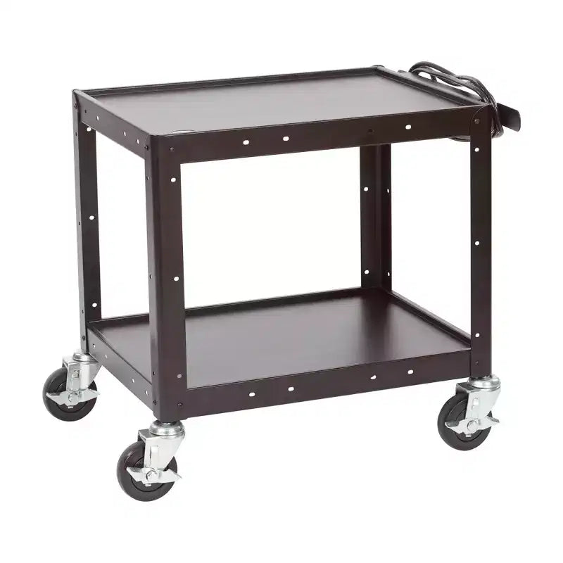 Chariot multimédia mobile ECR4Kids pour équipement audiovisuel, Chariot technologique, Noir