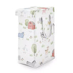 Sweet Jojo Designs Gender Neutral Unisex Foldable Laundry Hamper with Handles Farm Animals Multicolor